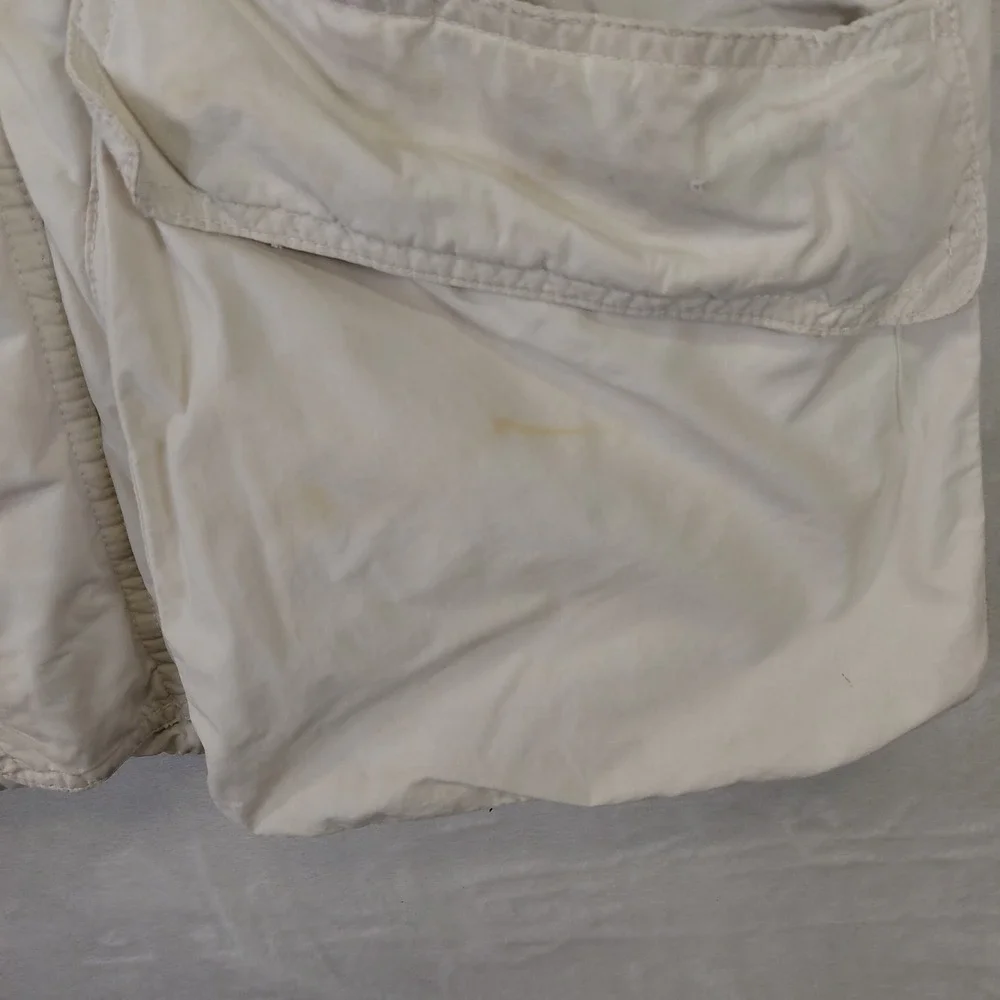Vintage Banana Republic Mens Safari Field Jacket Cream Cotton Mill Valley M